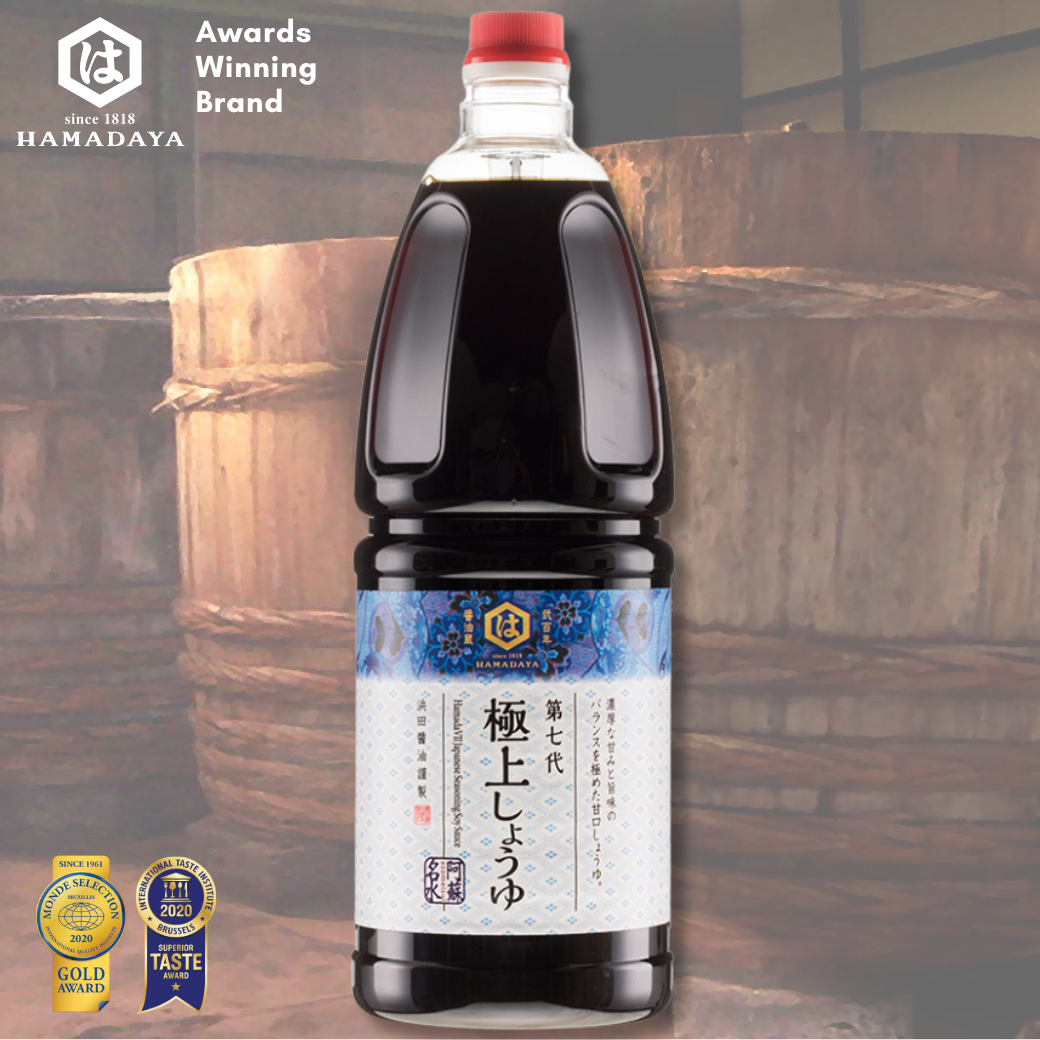 Hamada VII Japanese Seasoning Soy Sauce ซอสถั่วเหลืองปรุงรส ตราฮามาดะ  1800 ml. - The Foodworks 