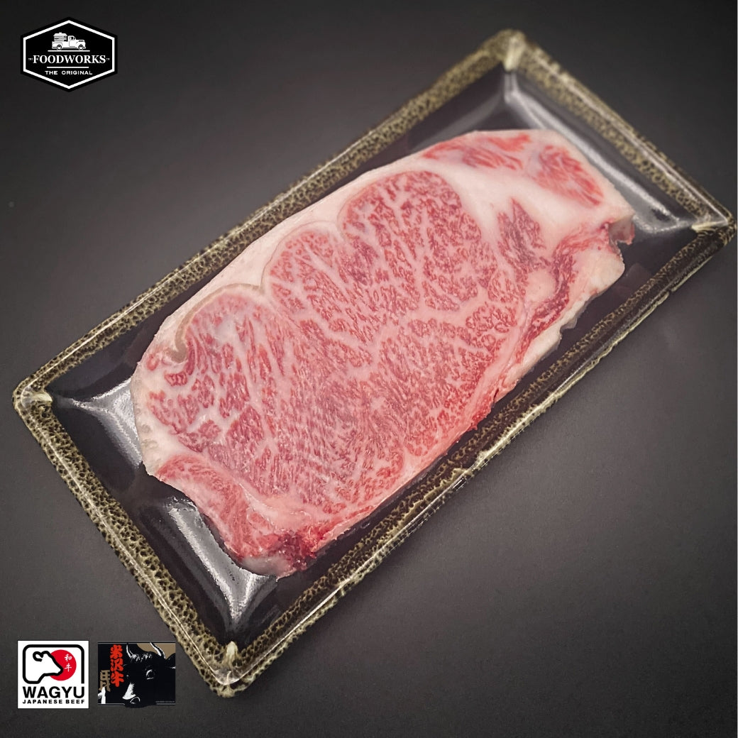 Yonezawa Wagyu A5 Striploin Steak เนื้อโยเนซาวะ วากิว สตริปลอยน์ A5 ตัดสเต็ค - The Foodworks 
