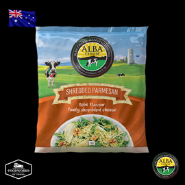 Alba Shredded Parmesan 1kg เชรดเด็ด พาร์เมซานแบบขูด 1 กิโลกรัม