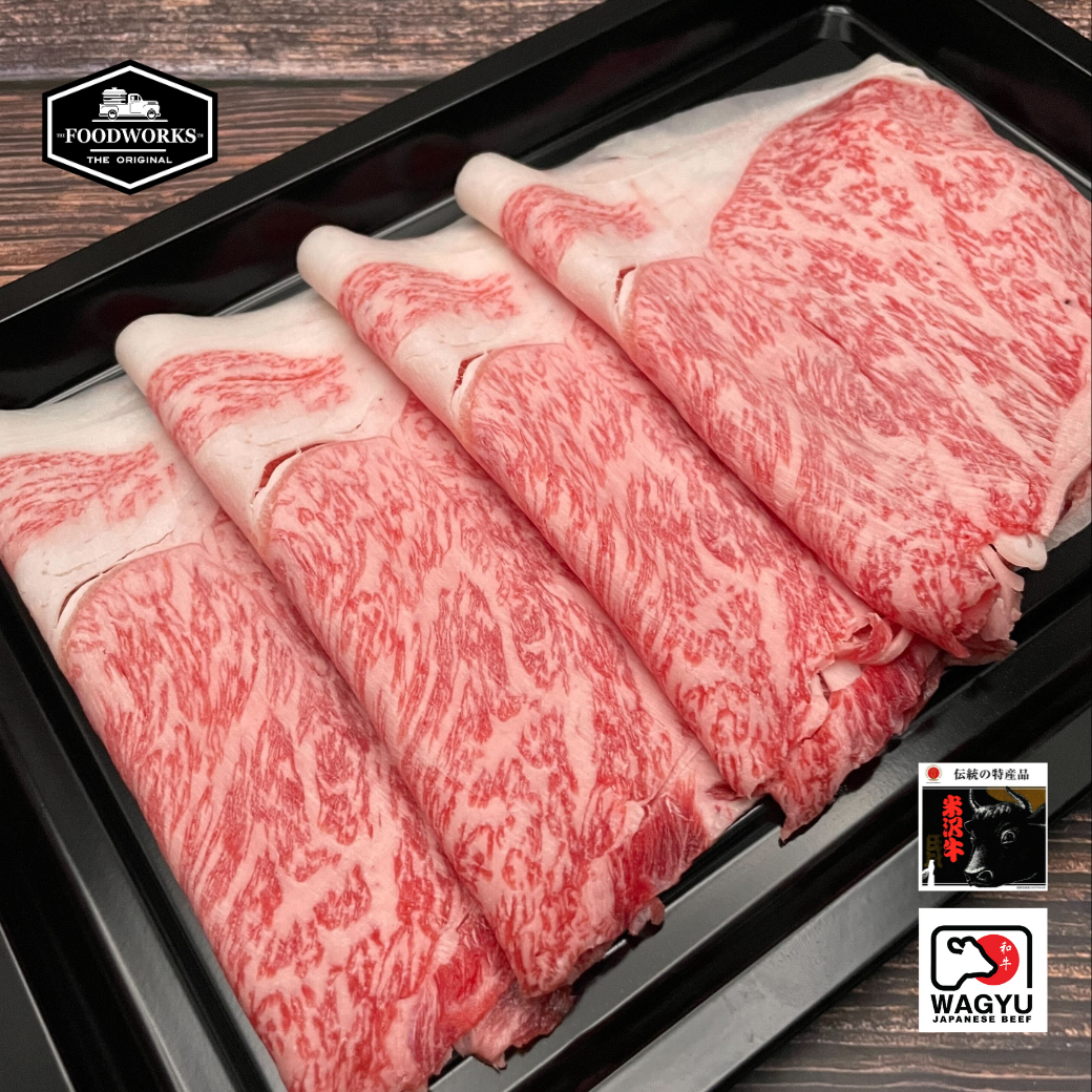 Yonezawa Wagyu A5 Shabu Shabu Pack เนื้อโยเนซาวะ วากิว  A5  ชาบู ชาบู 200g/pack - The Foodworks 