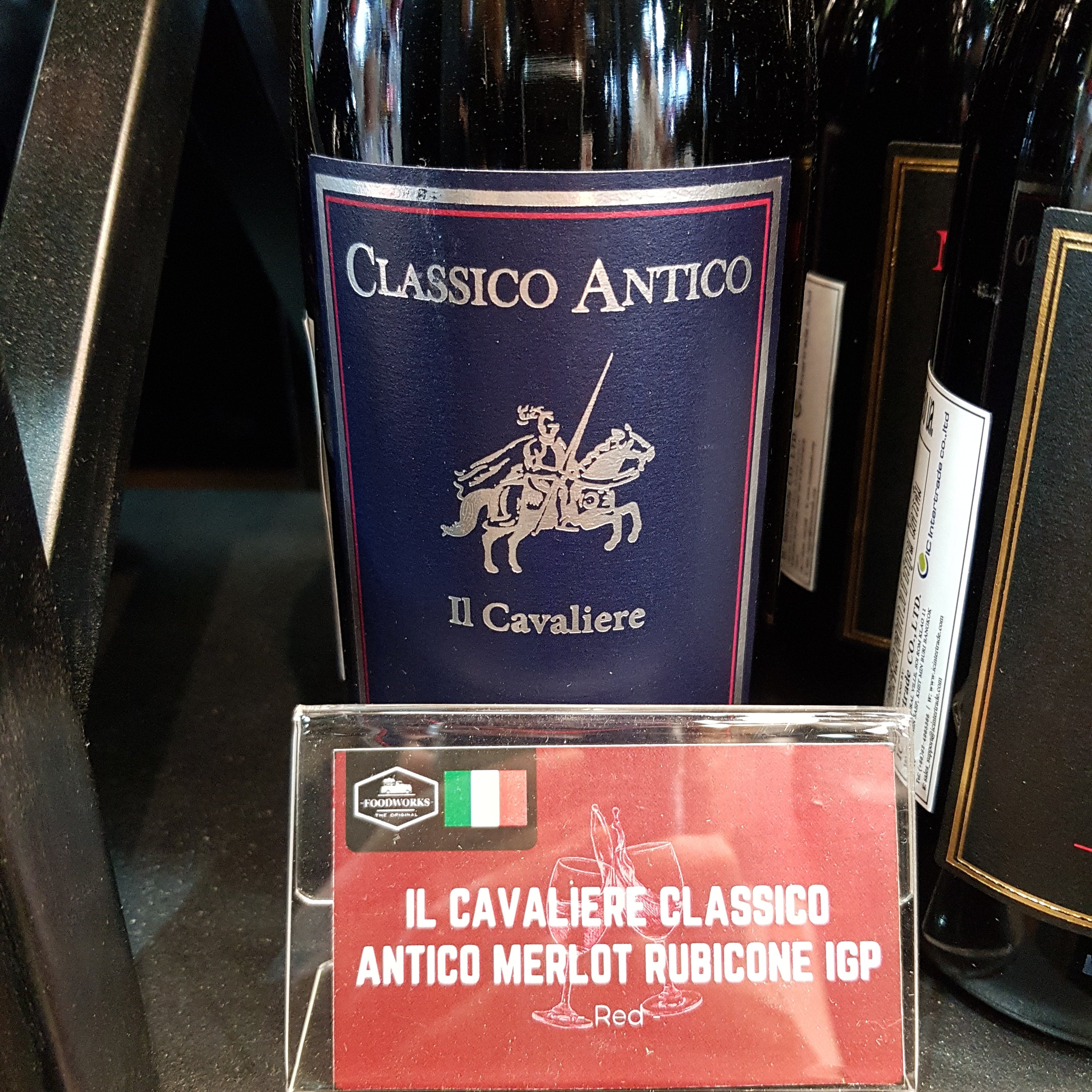 Il Cavaliere Classico Antico Merlot Rubicone IGP - The Foodworks 