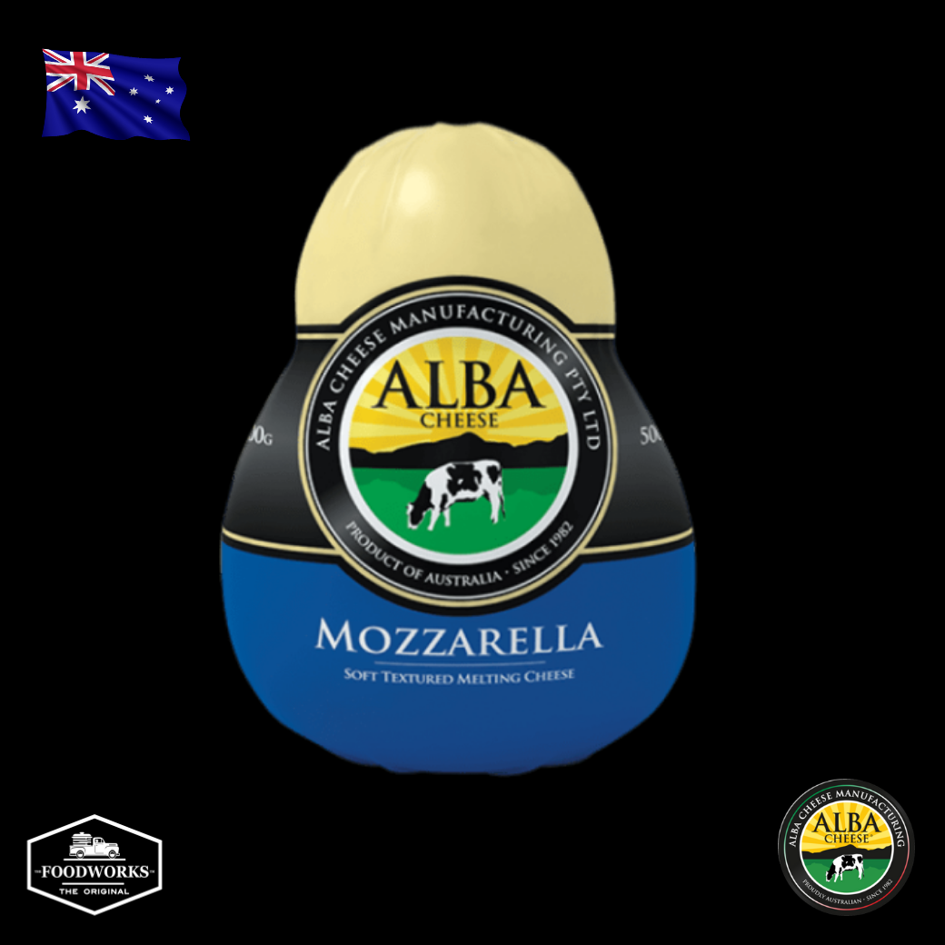 Alba Mozzarella (Pear Shape) Large 500g มอสซาเรลล่าชีสแบบลูกแพร์ 500 กรัม