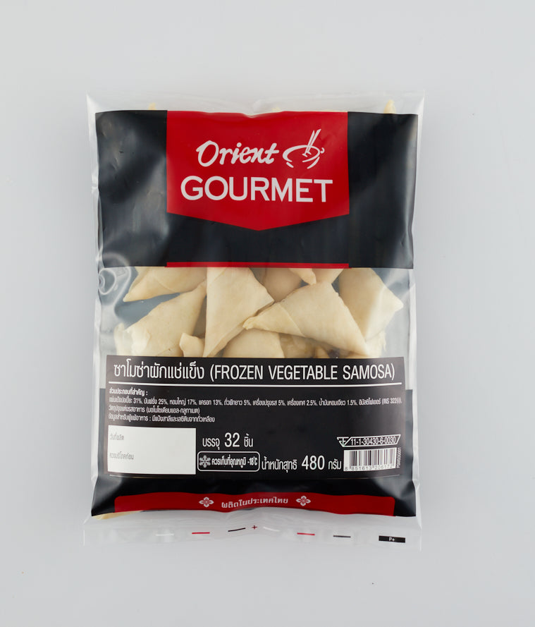 ORIENT GOURMET FROZEN VEGETABLE SAMOSA ซาโมซ่าผัก 480G 32PC x 15G - The Foodworks 