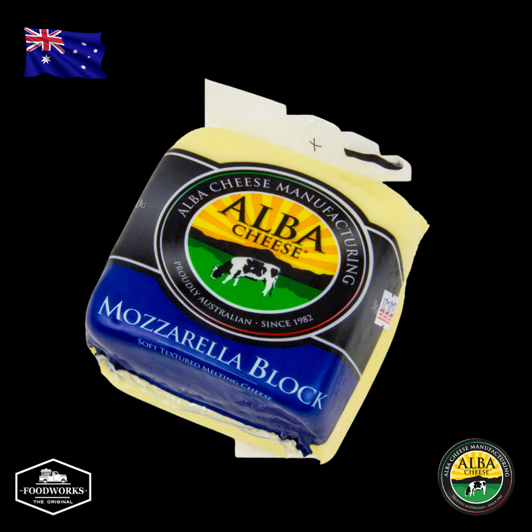 Alba Mozzarella Square 500g มอสซาเรลล่าชีสแบบก้อน 500 กรัม