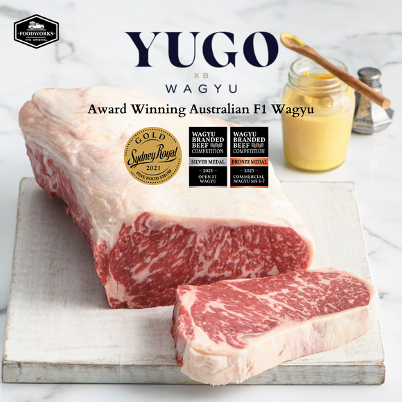 Yugo Wagyu Beef Striploin Steak MB 6/7 เนื้อวากิวออสเตรเลีย สตริปลอยน์ MB6/7 ตัดสเต็ค