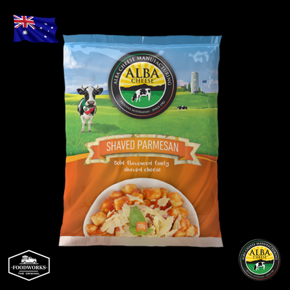 Alba Shaved Parmesan 250g เชฟด์ พาร์เมซานชีส แบบแผ่น 250 กรัม