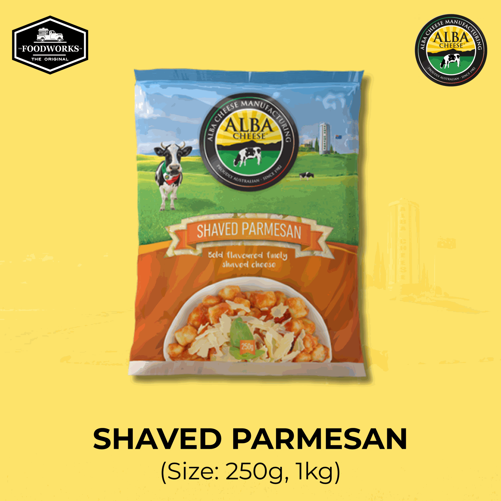 Alba Shaved Parmesan 250g เชฟด์ พาร์เมซานชีส แบบแผ่น 250 กรัม - 0