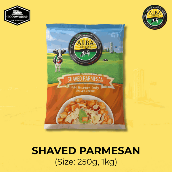 Alba Shaved Parmesan 1kg เชฟด์ พาร์เมซานชีส แบบแผ่น 1 กิโลกรัม