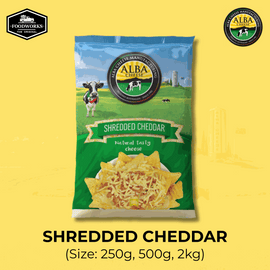 Alba Shredded Cheddar 2kg เชดด้าชีส แบบขูด 2 กิโลกรัม - 0