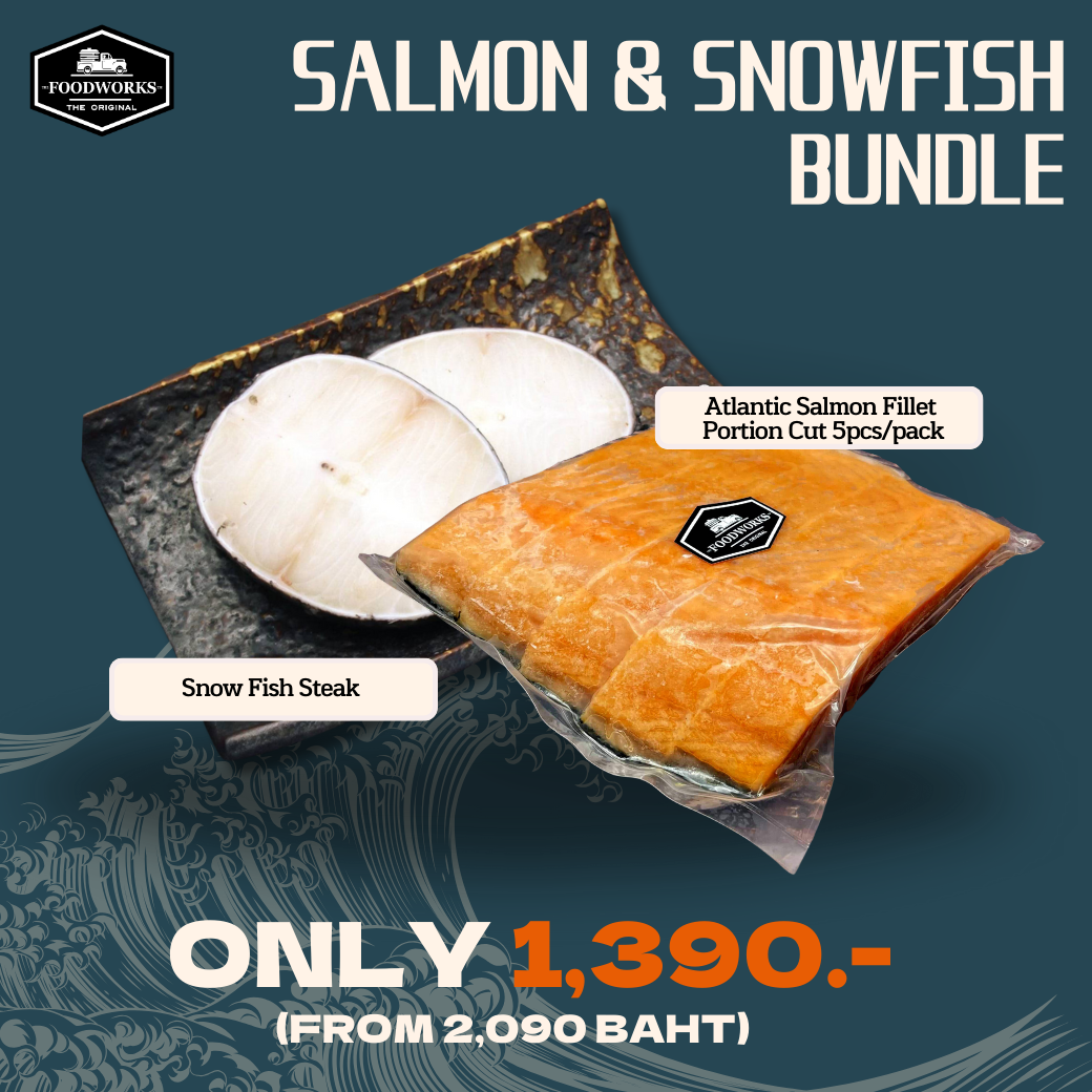 Salmon & Snowfish Bundle ชุดสุขภาพปลาแซลมอนและปลาหิมะ - The Foodworks 