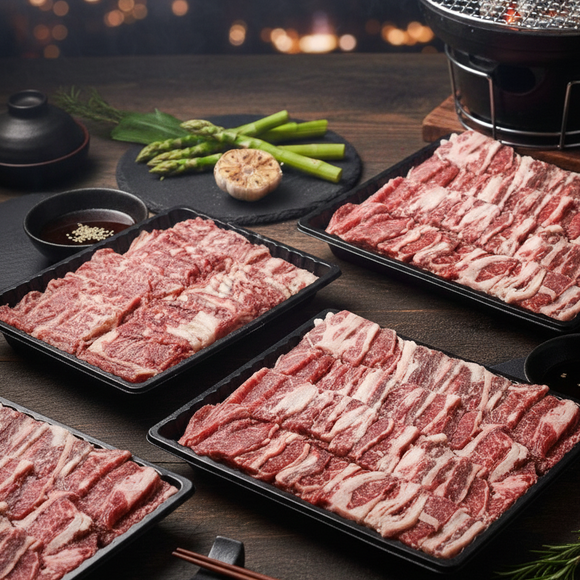 Tokachi Nobels Herb Chuck Roll Yakiniku Mixed Cut