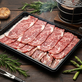 Miyazaki Wagyu A5 Rib Kaburi Yakiniku เนื้อมิยาซากิ วากิว ริบ คารูบิ A5 ยากินิคุ 250g/pack