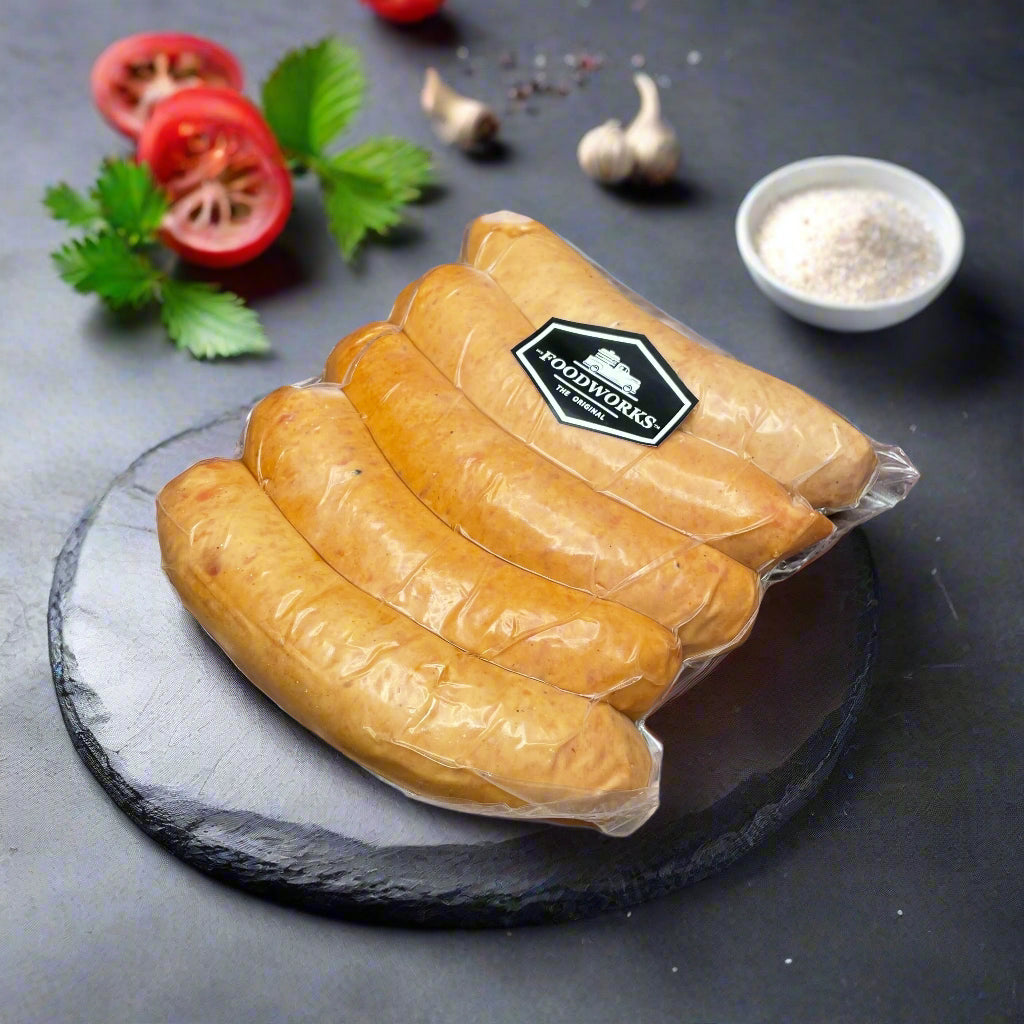 Smoked Farmer Pork Sausage ไส้กรอกหมูรมควัน 5pcs/pack - The Foodworks 