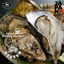 Oyster Junky Frozen Oyster with Shell 90-109g/pc 1kg Pack