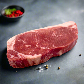 Kimberly Red 150 Days Grain Fed Beef Striploin (Portion Cut) เนื้อออสเตรเลีย เกรนเฟด 150 วัน สตริปลอยน์ ตัดสเต็ค
