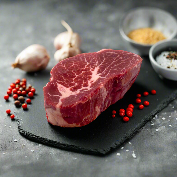 Kimberly Red 150 Days Grain Fed Beef Tenderloin (Portion Cut) เนื้อออสเตรเลีย เกรนเฟด 150 วัน สันใน ตัดสเต็ค