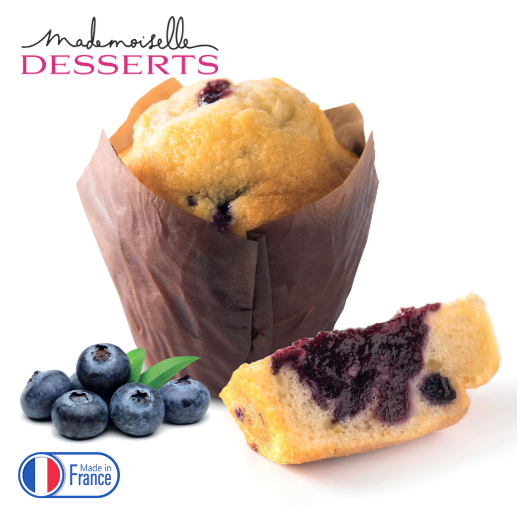 Blueberries Muffin with Crumble มัฟฟินบลูเบอร์รี่ 95g - The Foodworks 