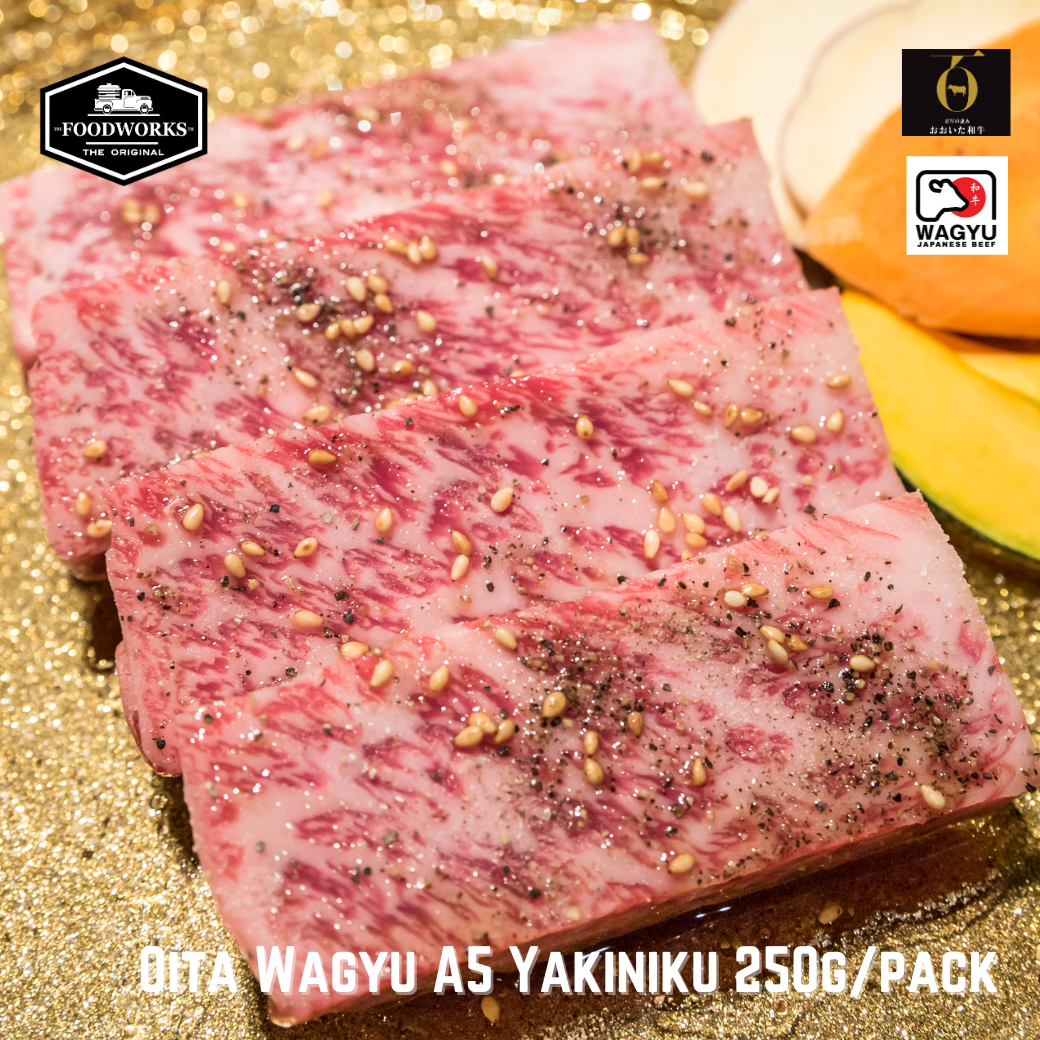 Oita Wagyu A5 Yakiniku โออิตะ วากิว A5 ยากินิคุ 250g/pack - The Foodworks 