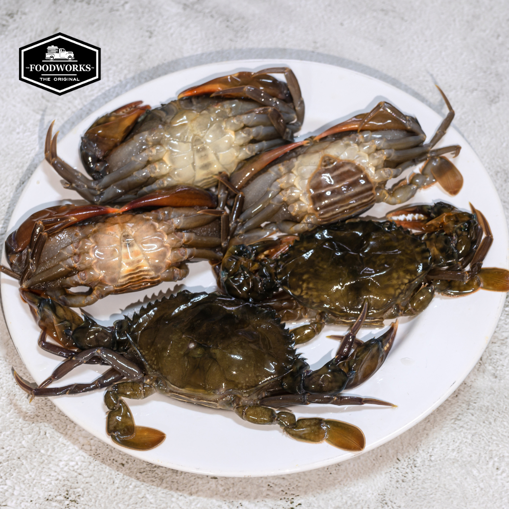 Raw Soft Shell Crab 100% Natural IQF  ปูนิ่มทั้งตัว เกรดพรีเมียม 1kg(4pcs/kg) - The Foodworks 