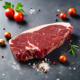 Rosedale Ruby 150 Days Grain Fed Beef Striploin (Portion Cut) เนื้อออสเตรเลีย เกรนเฟด 150 วัน สตริปลอยน์ ตัดสเต็ค