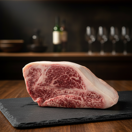 WAO Wagyu Striploin A5 End Cut (Full Block)  เนื้อวาโอะ วากิว สตริปลอย ส่วนท้าย A5 ยกก้อน