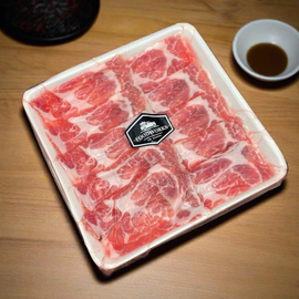 Kagoshima Kurobuta Pork Boston Butt Shabu Shabu สันคอหมูคาโกชิม่า คุโรบูตะ สไลซ์ชาบู 200g/pack - The Foodworks 