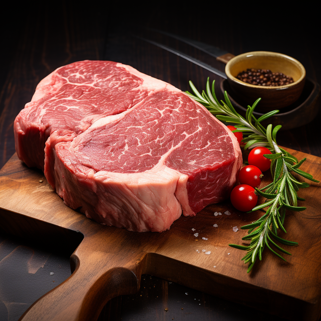 Australian Grain-Fed Black Angus Beef Ribeye Steak ออสเตรเลียน เกรนเฟด ริปอาย ตัดสเต็ค - The Foodworks 