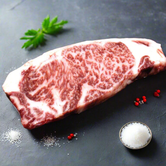 Oita Wagyu A5 Striploin Steak (Portion Cut) เนื้อโออิตะ วากิว A5 สตริปลอยน์  ตัดสเต็ค