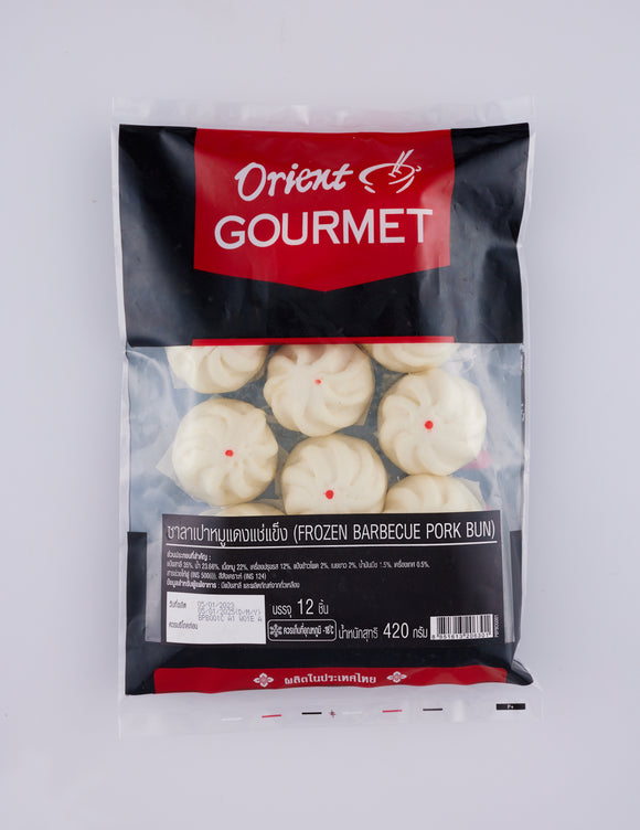 ORIENT GOURMET FROZEN BARBECUE PORK BUN ซาลาเปาไส้หมูแดง 12PCS X 35G - The Foodworks 