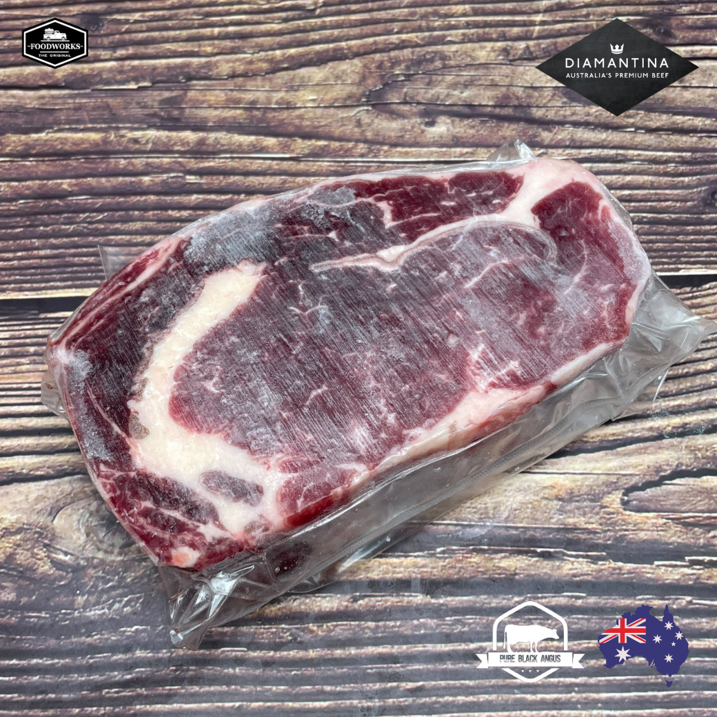 Diamantina Australian Grain-Fed Ribeye Steak ไดอะแมนทินา ออสเตรเลียน เกรนเฟด ริปอาย ตัดสเต็ค - The Foodworks 