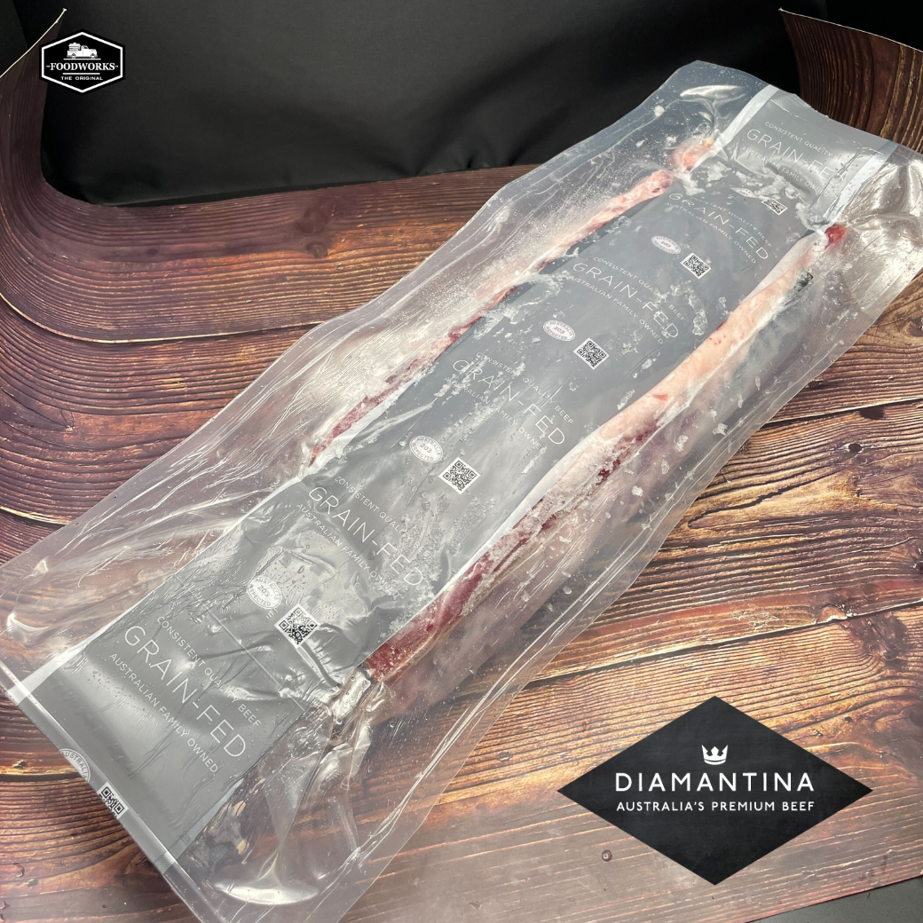 Diamantina Australian Grain-Fed Striploin Full Block ไดอะแมนทินา ออสเตรเลียน เกรนเฟด สตริปลอยน์ ยกก้อน - The Foodworks 