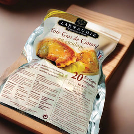 Jean Larnaudie Foie Gras Slice Size L (20pcs/1kg/Pack) ฟัวกราส์ฝรั่งเศส แบรนด์ ลา นูร์ดี หั่นชิ้น แพค 1 กก (20 ชิ้น) - The Foodworks 