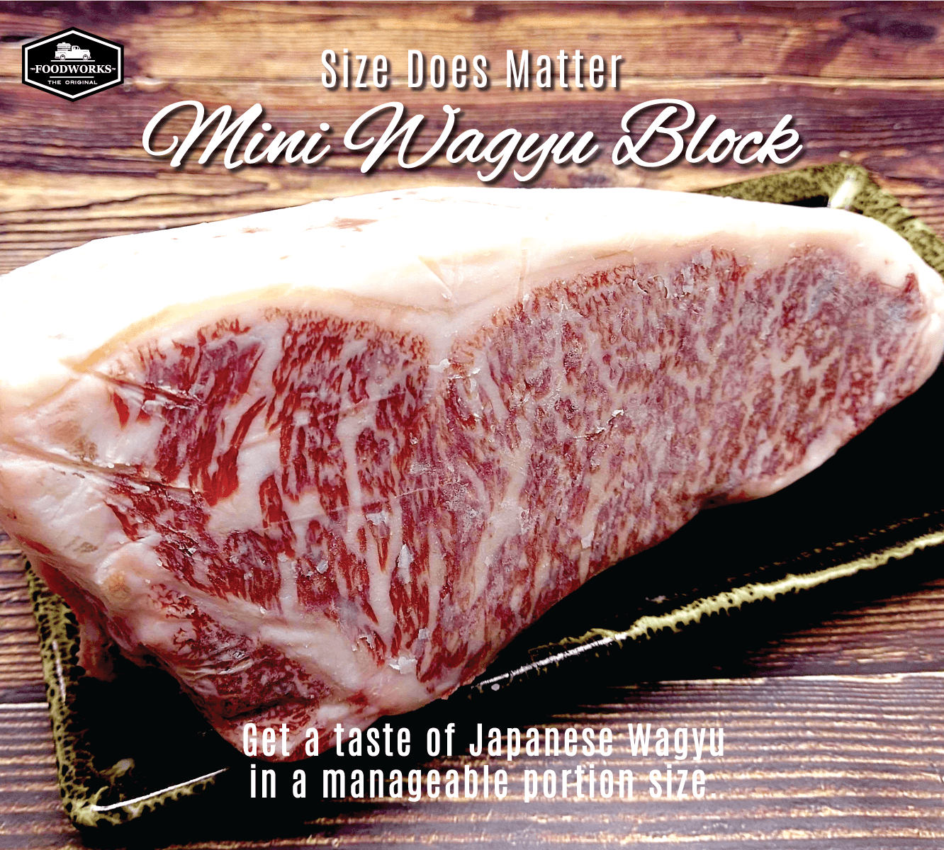 Kurohana Wagyu A5 Striploin Mini Block เนื้อคุโรฮานะ วากิว สตริปลอยน์ A5 แบ่งก้อน - The Foodworks 